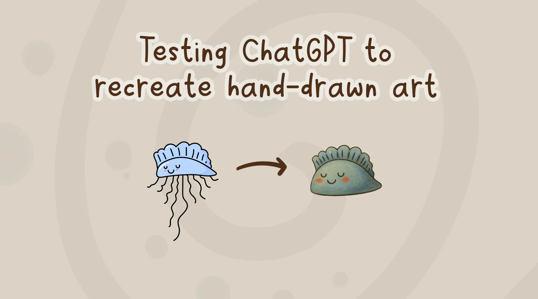 Recreating hand-drawn artwork using ChatGPT experiments