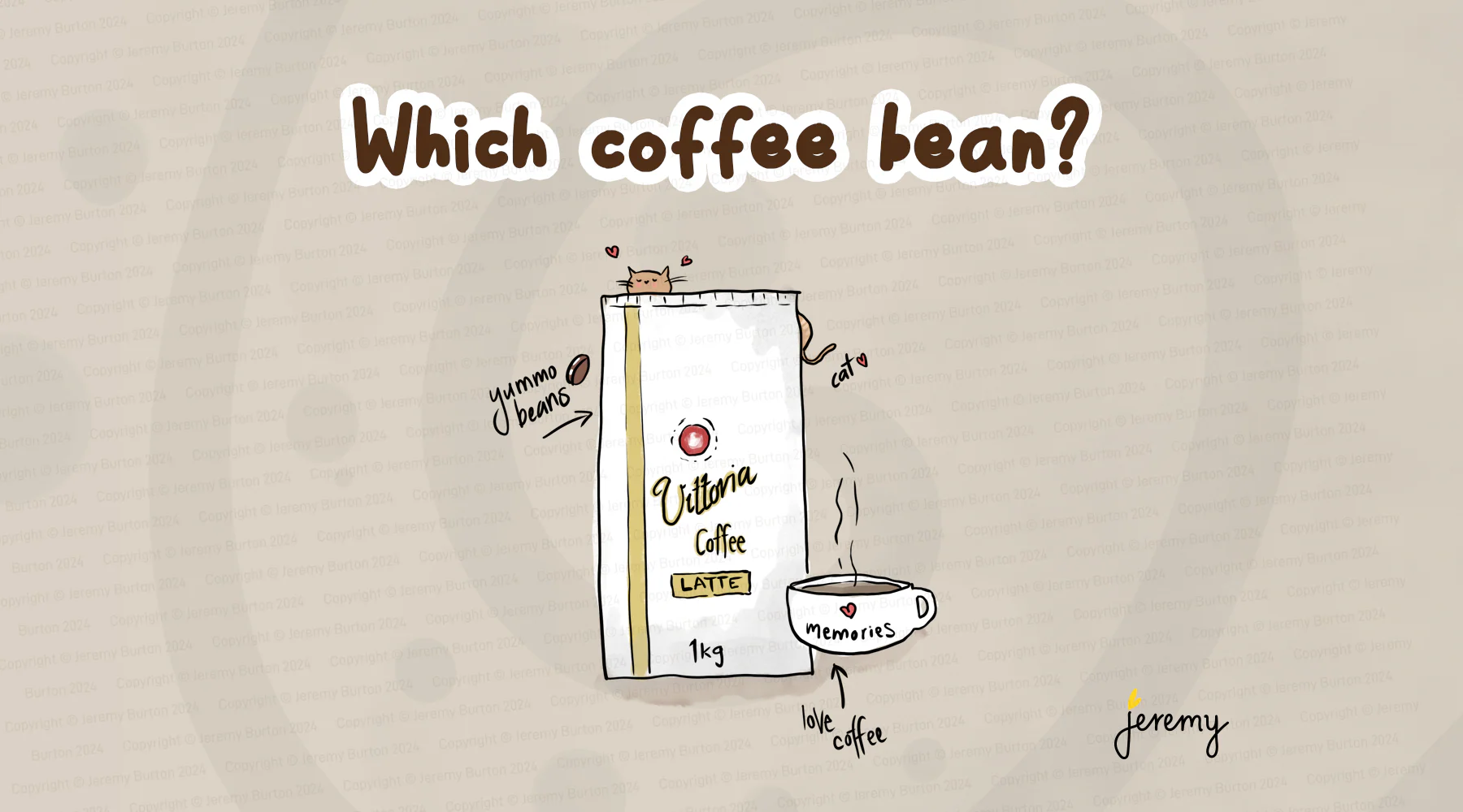 My favourite coffee – Vittoria coffee beans, latte